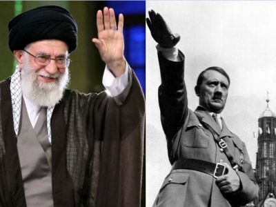 Лидер (рахбар) Ирана Хаменеи; Адольф Гитлер. Источники - jpost.com; mirror.co.uk Лидер (рахбар) Ирана Хаменеи; Адольф Гитлер. Источники - jpost.com; mirror.co.uk